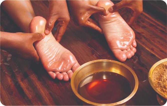 Padabhyanga (Ayurvedic foot massage)